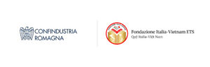 Loghi di Confindustria Romagna e della Fondazione Italia-Vietnam